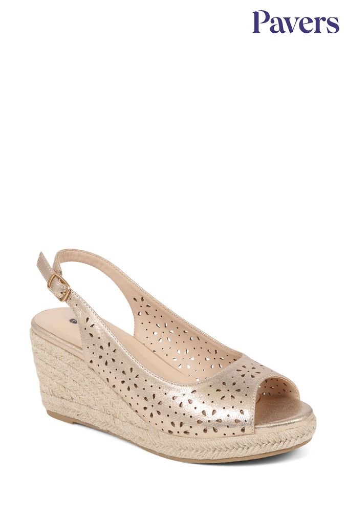 Pavers rose gold sandals sales