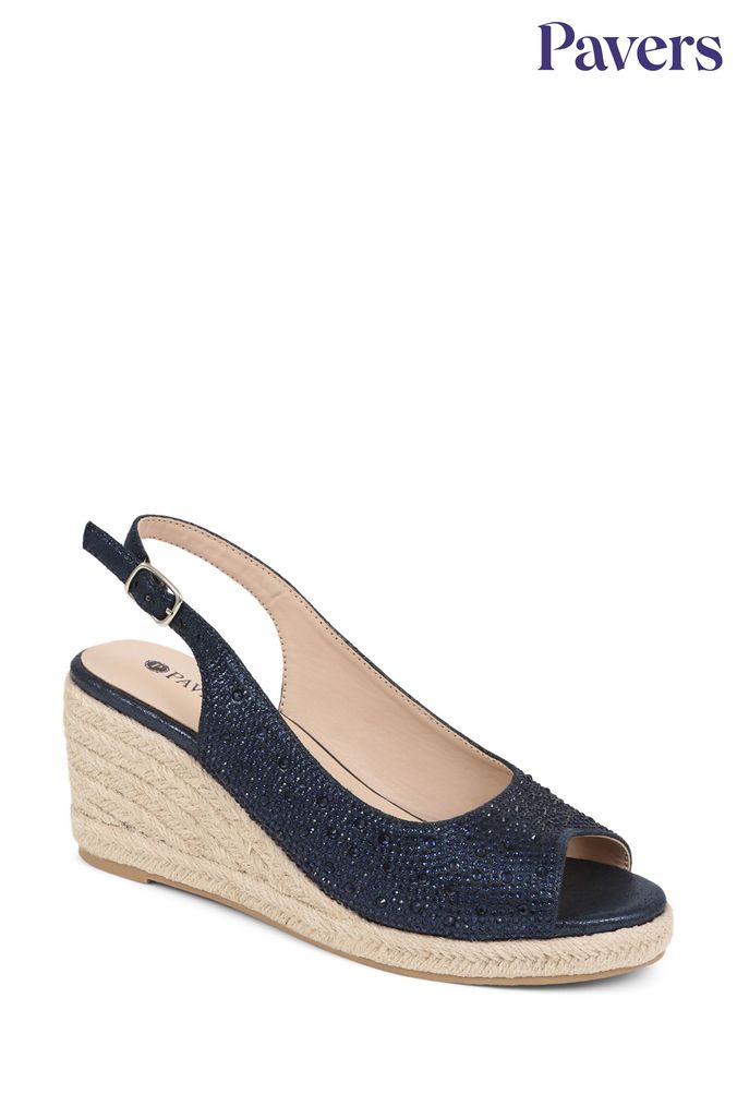 Next navy wedge sandals hotsell