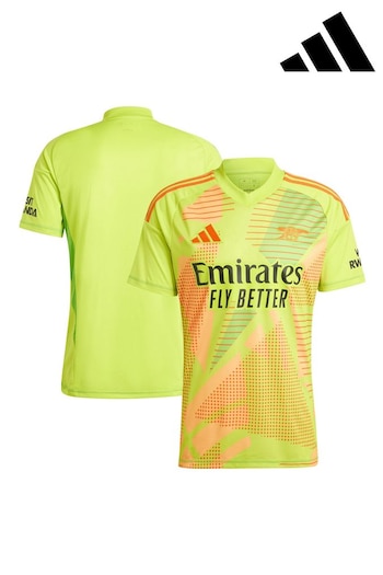 adidas fashion Yellow Arsenal Home Goalkeeper Shirt 2024-25 (E87214) | £80