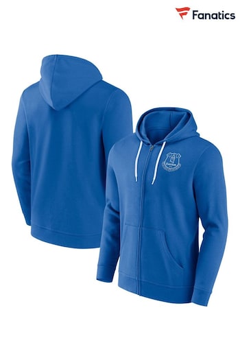 Fanatics Small Blue Everton Wools Crest Full Zip Hoodie (E87698) | £50