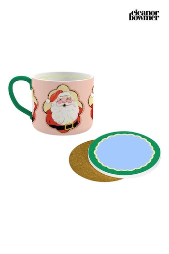 Eleanor Bowmer Multi 12 Days of Christmas Coaster & Mug Set (E88562) | £16