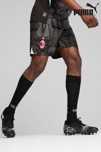 Puma Black Mens AC Milan 24/25 Goalkeeper Shorts (E88567) | £38