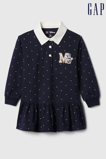 Gap Blue Disney Minnie Mouse Polo Dress (6mths-5yrs) (E88721) | £25