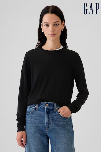 Gap Black Merino Wool Crew Neck Jumper (E88797) | £40