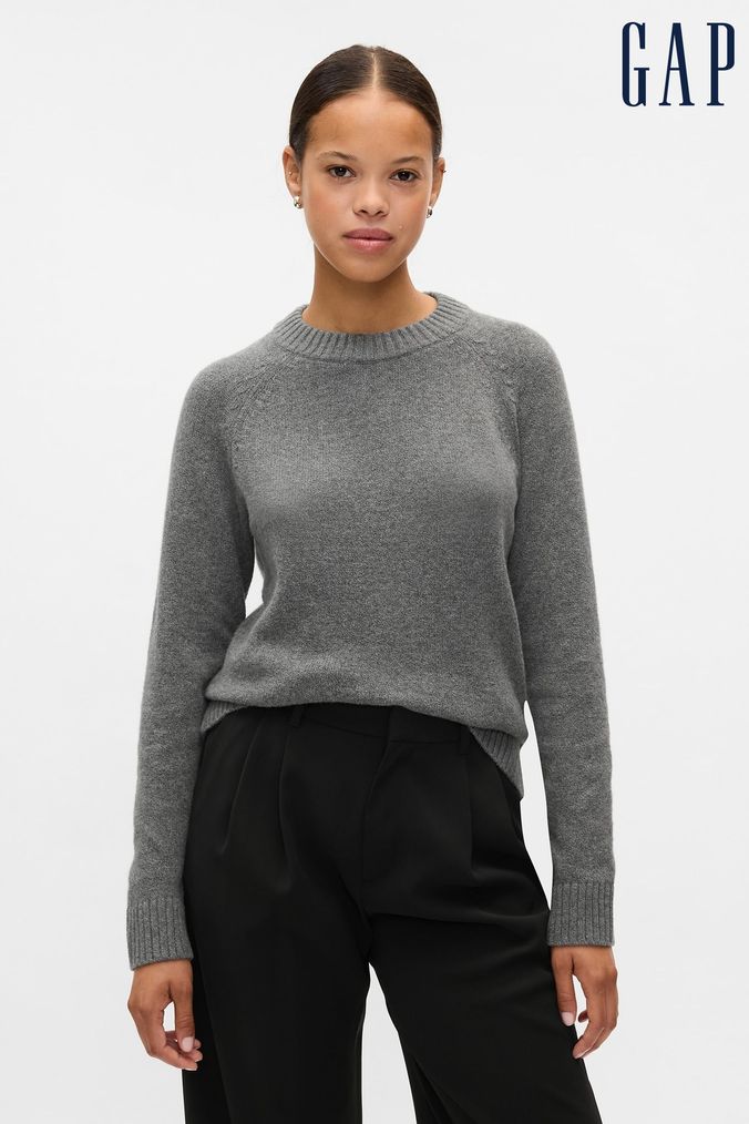 Buy Older Boys Women s Younger Girls Jumpers Gap Grey 2 Long Sleeve Drinksbottles Online ArvindShops