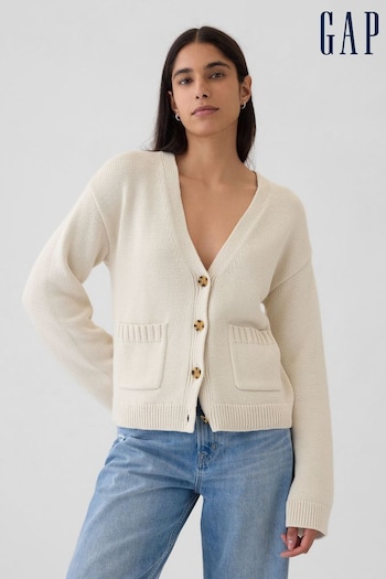 Gap Beige Pocket Cardigan Jumper (E88878) | £45