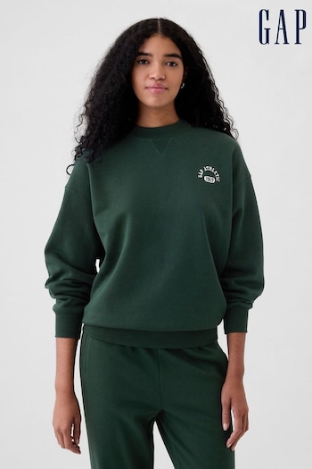 Gap Green Athletic Logo Mock Neck Sweatshirt (E88889) | £30