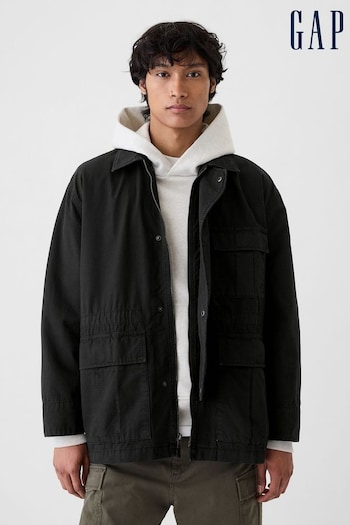 Gap Black Ripstop Utility Fatigue Jacket (E88954) | £75