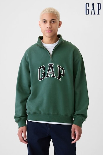 Gap Green Heavyweight Arch Logo Pullover Sweatshirt (E88988) | £60