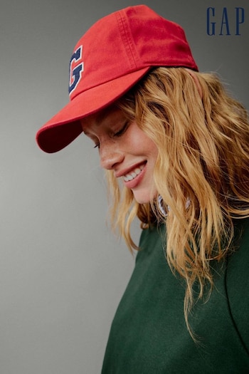 Gap Red Adult Logo Baseball Hat (E89003) | £15