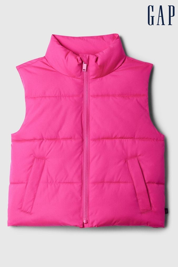 Girls Pink Gilets Next Official Site