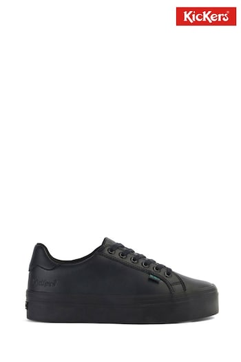 Kickers Tovni Stack Vegan Black Shoes (E89875) | £60