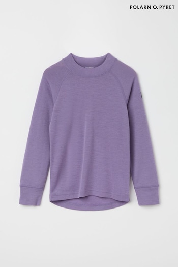 Polarn O. Pyret Purple Merino Wool Top (E90117) | £0