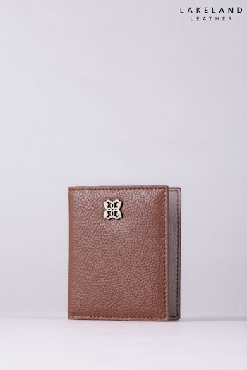 Lakeland Leather Brown Chrome Beetham Card Holder (E90226) | £20