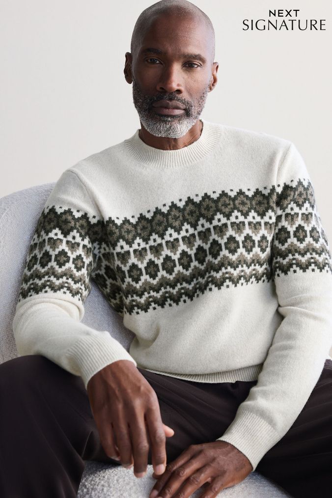 Next mens crew neck jumpers clearance