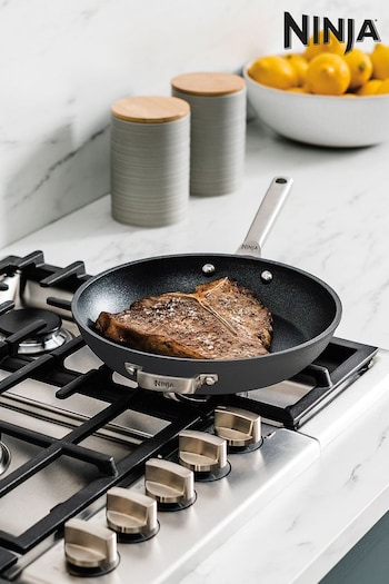 Ninja Grey ZEROSTICK Stackable 2-Piece Frying Pan Set (E90479) | £100