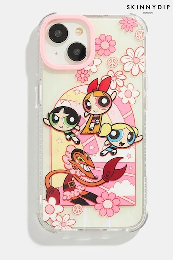 Skinnydip Powerpuff Girls Pink Flower Power Shock iPhone 14 Plus Case (E90772) | £24