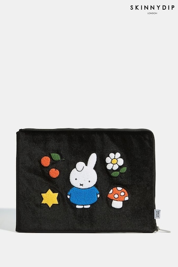 Skinnydip Miffy Boucle Patch 13/14" Laptop Black Case (E90796) | £24