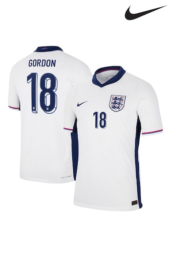 Nike White Kids England Dri Fit Adv Home Match Shirt 2024 (E90975) | £135