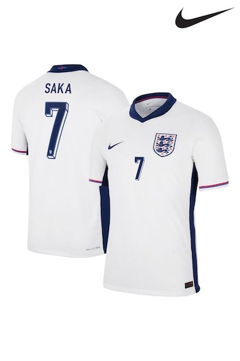 Nike White Kids England Dri-FIT Adv Home Match Shirt 2024 (E91084) | £135