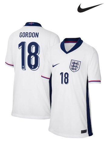 Nike White Kids England Home Stadium 2024 Shirt (E91113) | £80