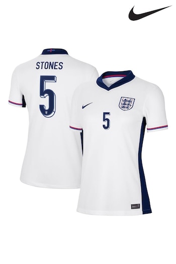 Nike White Stones - 5 Womens England Home Stadium Shirt 2024 (E91193) | £100