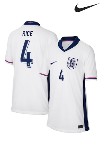 Nike White Kids England Black Stadium 2024 Shirt (E91201) | £80