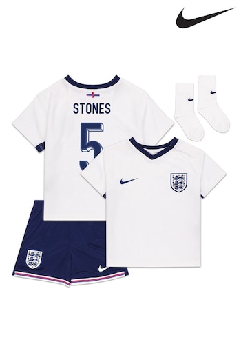 Nike White Stones - 5 Infant England OAMC Stadium Mini Kit 2024 (E91211) | £65