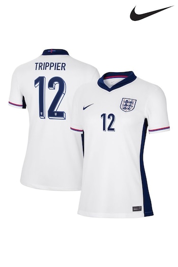 Nike White Trippier 12 Longs England Home Stadium Shirt 2024 (E91225) | £100