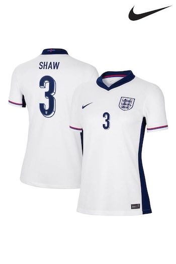 Nike White Shaw 3 Womens England Home Stadium Shirt 2024 (E91243) | £100