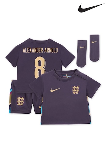 Nike Purple Infant England Away Stadium Mini Kit 2024 (E91310) | £65