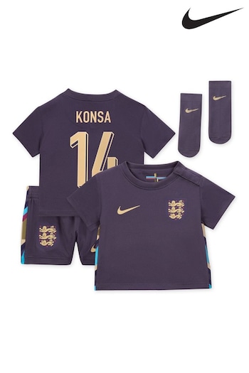 Nike Purple Infant England Away Stadium Mini Kit 2024 (E91313) | £65