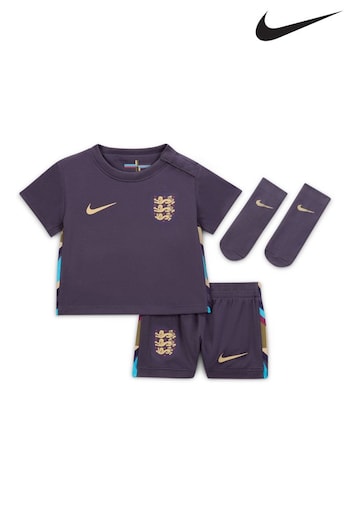 Nike Purple Infant England Away Stadium Mini Kit 2024 (E91317) | £65