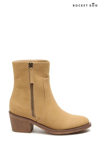 Rocket Dog Yonder PU Ankle Brown Boots (E91407) | £60