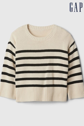 Gap Cream Knit Crew Neck Jumper (E91584) | £18