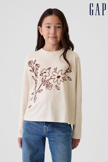 Gap Beige Graphic T-Shirt (4-13yrs) (E91788) | £14