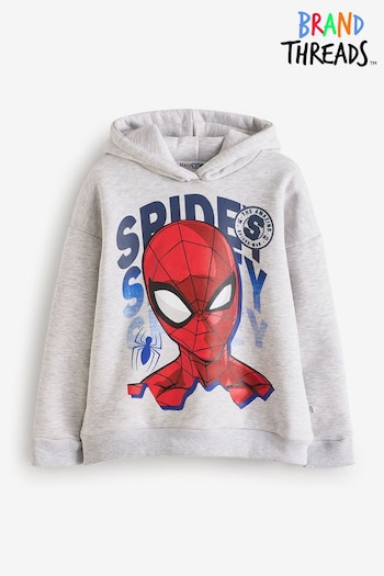 Brand Threads Grey Spiderman Pro Hoodie (E91948) | £20