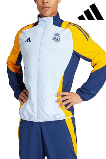 adidas Blue Real Madrid Training Presentation Jacket (E92186) | £75