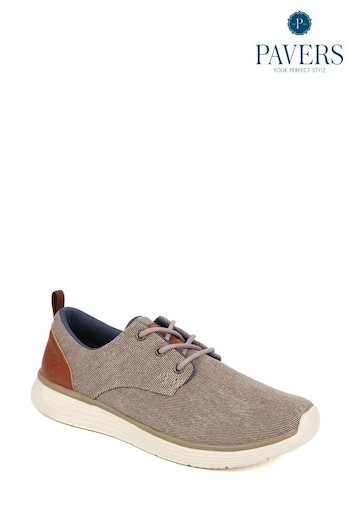 Pavers Natural Casual Lace-Up Shoes (E92274) | £40
