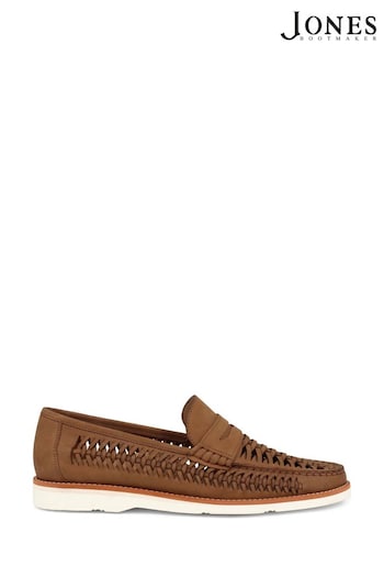 Jones Bootmaker Riptide Leather Brown Moccasins (E92278) | £99