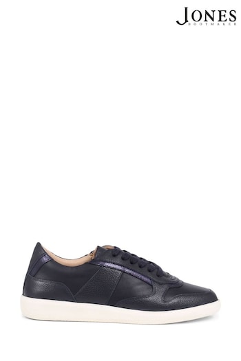 Jones Bootmaker Blue Beatricia Leather Trainers (E92282) | £89