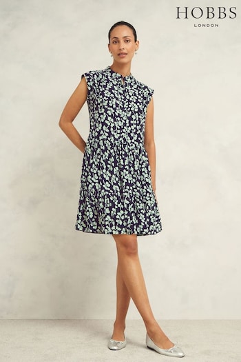 Hobbs Blue Layla Dress (E92841) | £110