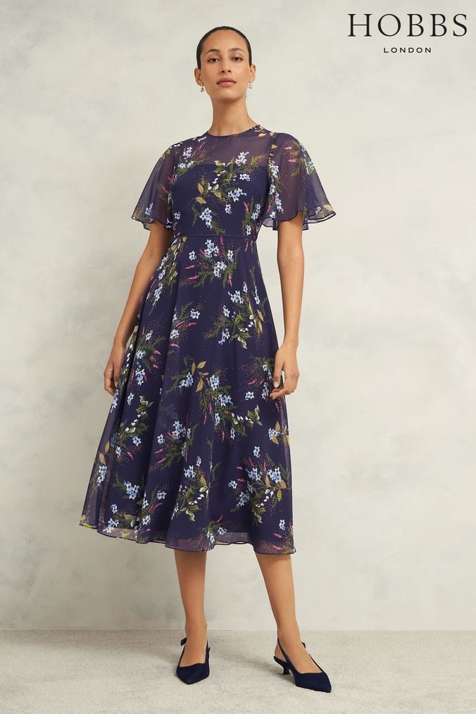 Hobbs blue floral dress shop