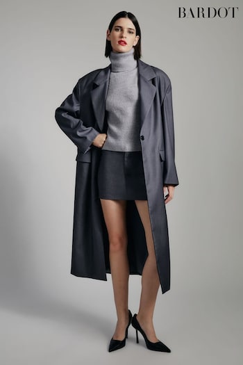 Bardot Grey Oversized Maika Coat (E93144) | £169