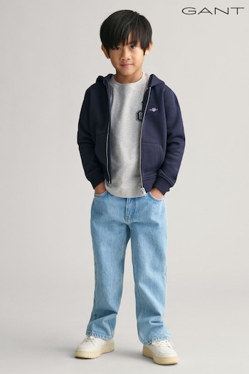 GANT Blue Kids Shield Zip Hoodie (E93167) | £75