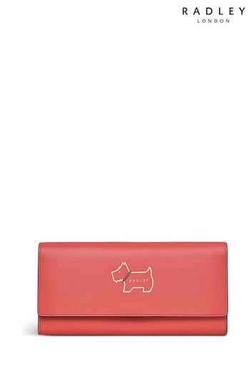 Radley London Large Red Heritage Dog Outline Flapover Matinee Purse (E93366) | £79