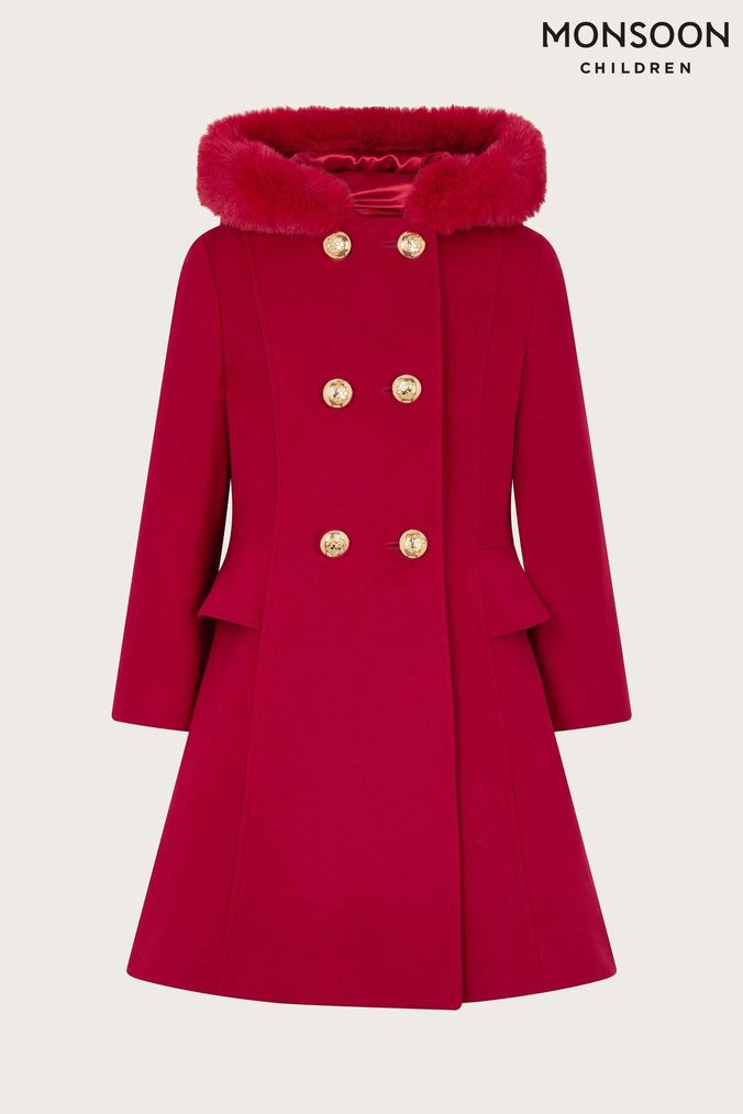 Monsoon girls pink coat new arrivals