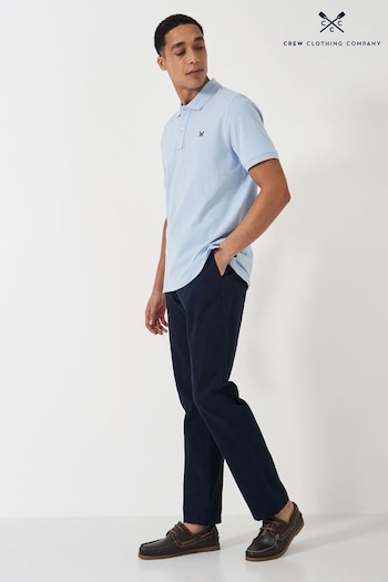 Crew clothing single-breasted Company Blue Straight Leg Heritage Chinos (E93519) | £65