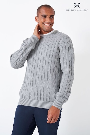 Crew Clothing Oarsman Cable Knit Crew Neck Jumper (E93520) | £65