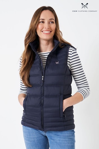 Crew Clothing Company Blue Lightweight Padded Gilet (E93521) | £69